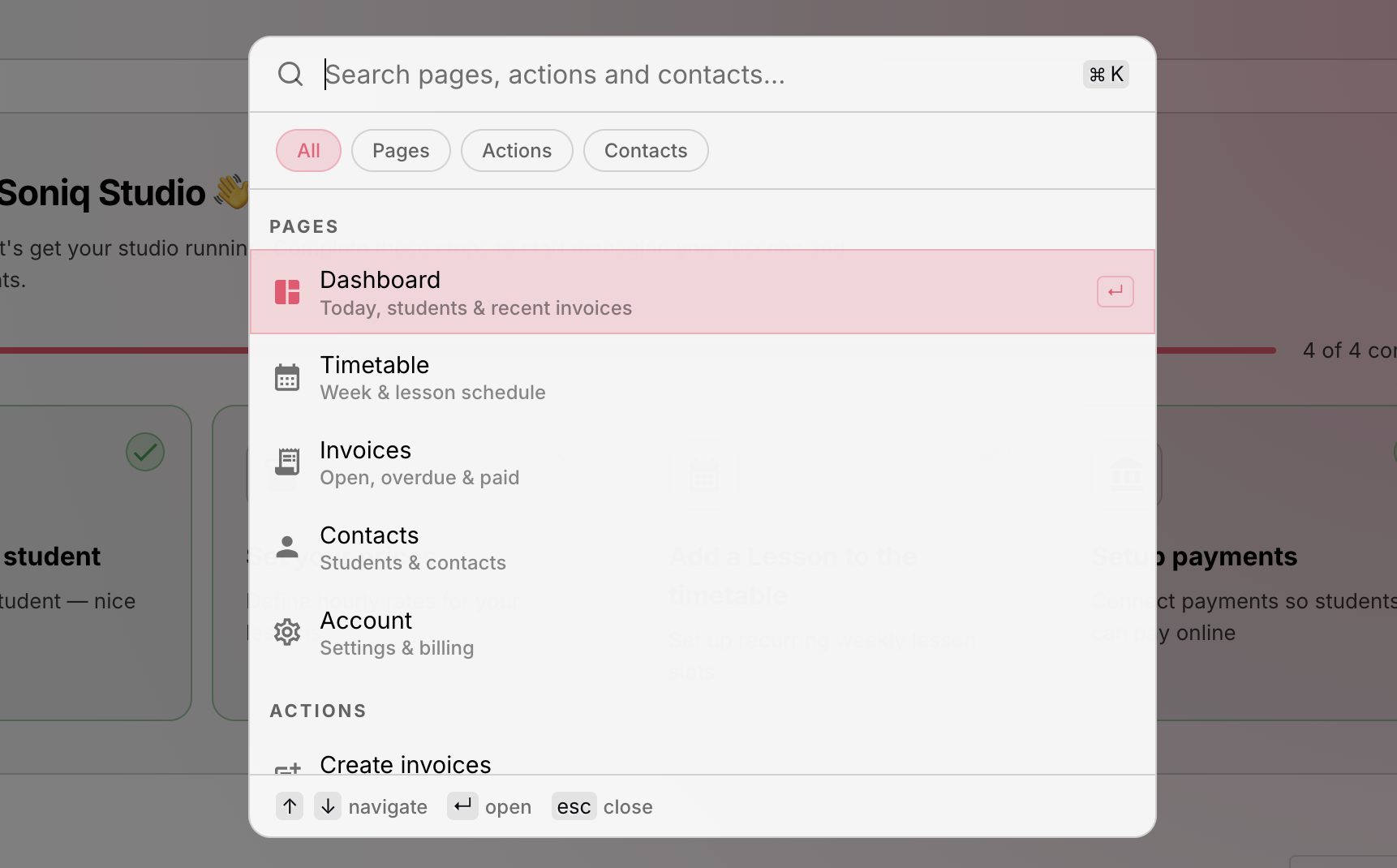 Quick Switcher default view